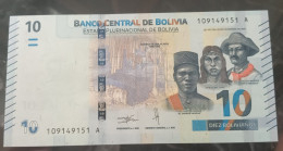 BANKNOTE BOLIVIA 10 BOLIVIANOS - UNC - P#248 - 2018 - Bolivie