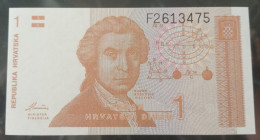 BANKNOTE CROATIA 1 DINAR - P#16 - UNC - 1991 - Croatie