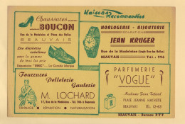 Buvard - Maisons Recommandees - Beauvais - Chaussures Boucon - Horlogerie Bijouterie - Parfumerie Vogue - Fourrures - M