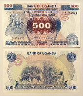 Uganda 500 Shillings 1986 P#25 UNC - Oeganda