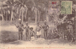 FRANCE - Nouvelle Calédonie - Chef Canaque Et Sa Famille - Carte Postale Ancienne - Nouvelle Calédonie