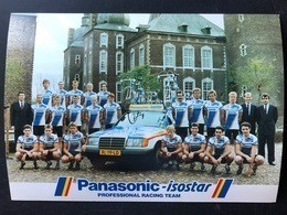 Team Card - Panasonic 1988 - Carte / Card - Cyclists - Cyclisme - Ciclismo -wielrennen - Cyclisme