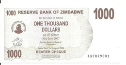 ZIMBABWE 1000 DOLLARS 2006 UNC P 44 - Zimbabwe