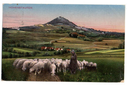 Allemagne-- GOEPPINGEN -1913-- Hohenstaufen ( Animée , Moutons)......colorisée....timbre...cachet - Goeppingen