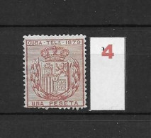 LOTE 2173B  /// (C020) CUBA TELEG.1879  EDIFIL Nº:46 NSG CATALOG/COTE:12€  ¡¡¡  LIQUIDATION - JE LIQUIDE !!! - Cuba (1874-1898)