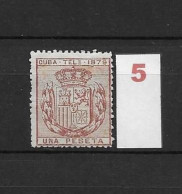 LOTE 2173B  /// (C020) CUBA TELEG.1879  EDIFIL Nº:46 NSG CATALOG/COTE:12€  ¡¡¡  LIQUIDATION - JE LIQUIDE !!! - Cuba (1874-1898)