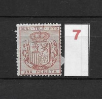 LOTE 2173B  /// (C020) CUBA TELEG.1879  EDIFIL Nº:46 NSG CATALOG/COTE:12€  ¡¡¡  LIQUIDATION - JE LIQUIDE !!! - Cuba (1874-1898)