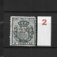 LOTE 2173B  /// (C020) CUBA TELEG.1879  EDIFIL Nº:48 NSG CATALOG/COTE:12€  ¡¡¡  LIQUIDATION - JE LIQUIDE !!! - Cuba (1874-1898)