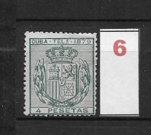 LOTE 2173B  /// (C020) CUBA TELEG.1879  EDIFIL Nº:48 NSG CATALOG/COTE:12€  ¡¡¡  LIQUIDATION - JE LIQUIDE !!! - Cuba (1874-1898)