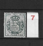 LOTE 2173B  /// (C020) CUBA TELEG.1879  EDIFIL Nº:48 NSG CATALOG/COTE:12€  ¡¡¡  LIQUIDATION - JE LIQUIDE !!! - Cuba (1874-1898)