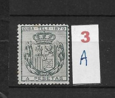 LOTE 2173B  /// (C020) CUBA TELEG.1879  EDIFIL Nº:48 NSG CATALOG/COTE:12€  ¡¡¡  LIQUIDATION - JE LIQUIDE !!! - Cuba (1874-1898)