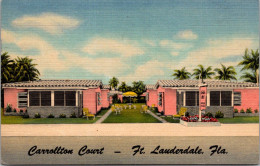 Florida Fort Lauderdale Carrolton Court Curteich - Fort Lauderdale