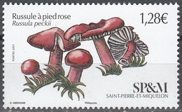 Saint-Pierre & Miquelon 2021 Champignon Russule à Pied Neuf ** - Unused Stamps