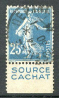Réf 59 CL2 < -- FRANCE < N° 140g PUB CACHAT < 25c Semeuse Avec Bande Publicitaire  Ø Used Ø Oblitéré - Used Stamps