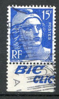 Réf 59 CL2 < -- FRANCE < N° 886a PUB BIC Clic < Gandon Bande Publicitaire  Ø Used Ø Oblitéré - Used Stamps
