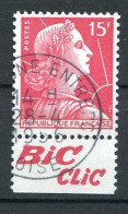 Réf 59 CL2 < -- FRANCE < N° 1011a PUB " BIC Clic " Cachet Compiegne Entrepot < Muller Ø Used Ø Oblitéré - Used Stamps