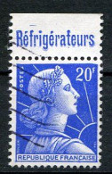 Réf 59 CL2 < FRANCE < N° 1011Ba PUB " REFRIGERATEURS " < 20F Muller Ø Used Ø Oblitéré - Used Stamps