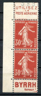 Réf 59 CL2 < FRANCE < N° 360b En Paire < PUBLICITÉ " BYRRH Et POSTE AERIENNE " ** NEUF LUXE ** MNH - Ungebraucht