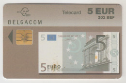 BELGIUM - 5 € Banknote (BEF - Euro), Exp.date 31/12/2004, 202 BEF/5 €, Tirage 400.000, Used - Con Chip