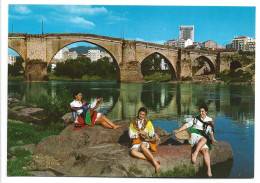 PUENTE ROMANO SOBRE EL MIÑO / ROMAN BRIDGE ABOVE THE MIÑO.-  ORENSE - GALICIA.- ( ESPAÑA ) - Orense