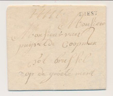 Complete Folded Letter - DIEST  - Brussel - 1714-1794 (Austrian Netherlands)