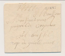 Complete Folded Letter - DIEST  - Brussel - 1714-1794 (Paises Bajos Austriacos)