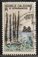 NOUVELLE CALEDONIE NEW NUOVA CALEDONIA 1955 TOWERS OF NOTRE DAME 2.50fr OBLITERE' USED USATO - Gebruikt