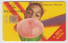 BELGIUM - Cool Kids - Chewing Gum , 200 BEF, Tirage 115.000, Used - Con Chip