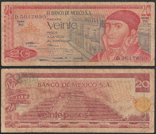 MEXICO - 20 Pesos 1973 P# 64b America Banknote - Edelweiss Coins - Mexico