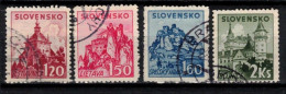 Slovaquie 1941 Mi 81-4 (Yv 54-7), Obliteré, - Gebraucht