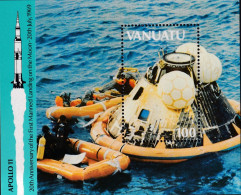 Vanuatu 1989 Moon Landing Anniv Sc 511 Mint Never Hinged - Vanuatu (1980-...)