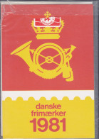 Denmark Jahresmappe Year Pack Année Pack 1981 In Plastic Cote 160 DKR = 22 € MNH** Cz. Slania (2 Scans) - Volledig Jaar