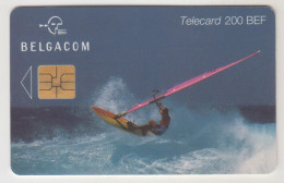 BELGIUM - Surfer, 200 BEF, Tirage 150.000, Used - Avec Puce