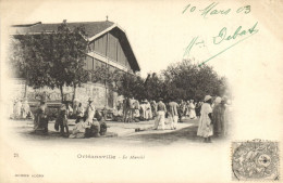 PC CPA ALGERIA, ORLÉANSVILLE, LE MARCHÉ, J. GEISER, VINTAGE POSTCARD (b8323) - Chlef (Orléansville)