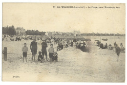 44/CPA A - Le Pouliguen - La Plage, Vers L'entrée Du Port - Le Pouliguen