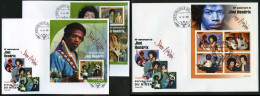 Niger 2022, Music, Jimi Hendrix, 4val In BF+2BF In 3FDC - Chanteurs