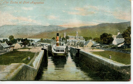 INVERNESS - THE LOCKS AT FORT AUGUSTUS Inv109 - Inverness-shire