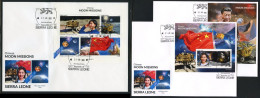 Sierra Leone 2022, Space, Chinese Moon Mission, 4val In BF+2BF In 3FDC - Afrique