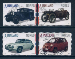 Norway 2017 - Historic Norwegian Cars, Fine Used Set, Good Cat. - Usati