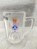 Chope à Bière En Verre épais. Dinant Pils. 10ème Fête De La Bière 1967. Ciney. Brasserie - Glasses