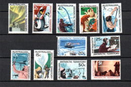 Australian Antarctica 1966 Birds/Penguin/seals Stamps (Michel 8/18) Nice MNH - Unused Stamps