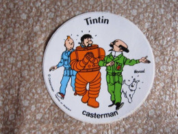 AUTOCOLLANT TINTIN HADDOCK TOURNELSOL ON A MARCHE SUR LA LUNE CASTERMAN - Tintin