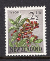 New Zealand 1960-66 Pictorials - 2½d Titoki HM (SG 784) - Neufs