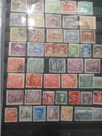 Tchecoslovaquie Collection , 45 Timbres Obliteres Anciens - Collections, Lots & Series