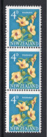 New Zealand 1960-66 Pictorials - 4d Puarangi Strip HM (SG 786) - Neufs