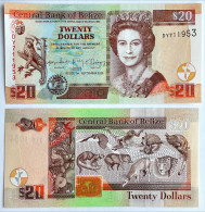 Belize 20 Dollars 2020 P#69 QEII Queen Elizabet II UNC - Belice