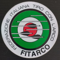 FITARCO - Federazione Italiana Tiro Con L'Arco, Italian Archery Federation Italy  Sticker  Label - Tir à L'Arc