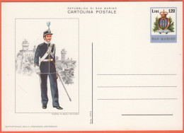 SAN MARINO - 1980 - 120 Uniformi - Sottufficiale Della Compagnia Uniformata - Cartolina Postale - Intero Postale - Nuovo - Postwaardestukken