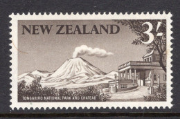 New Zealand 1960-66 Pictorials - 3/- Tongariro National Park - Sepia HM (SG 798) - Neufs