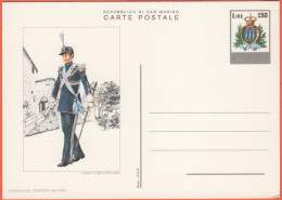 SAN MARINO - 1979 - 150 Uniformi - Ufficiale Del Concerto Militare - Cartolina Postale - Intero Postale - Nuovo - Postwaardestukken